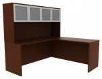 L-Shape Desk with Hutch