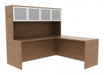 L-Shape Desk with Hutch