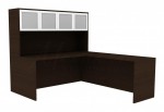 L-Shape Desk with Hutch