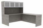 L-Shape Desk with Hutch