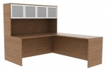 L-Shape Desk with Hutch