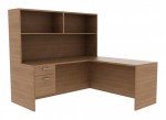 U-Shaped Desk with Hutch