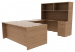 U Shaped Desk with Hutch