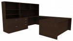 U Shaped Desk with Storage