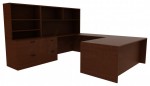 U-Shaped Desk with Storage