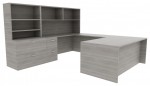 U-Shaped Desk with Storage