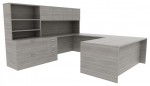 U-Shaped Desk with Storage