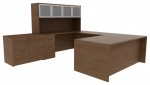 U Shaped Desk with Storage