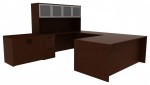 U Shaped Desk with Storage