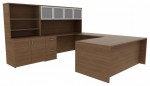 U Shaped Desk with Storage