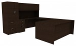 U Shaped Desk with Hutch