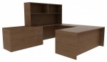 U Shaped Desk with Storage