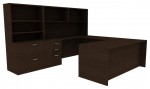 U-Shaped Desk with Storage