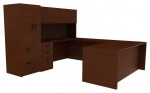 Home Office Desk with Hutch