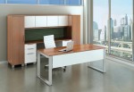 Office Desk and Credenza Set with Storage