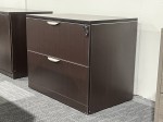 Espresso Two Drawer Lateral Filing Cabinet