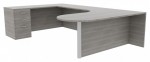 U Shaped Desk with Storage