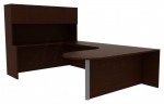 U Shaped Desk with Hutch