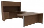 U Shape Office Desk with Hutch