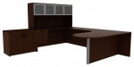 U Shaped Desk with Storage