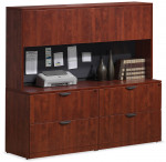 Double Lateral File Cabinet with Hutch
