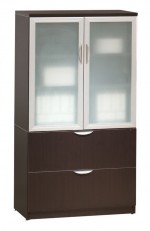 Lateral Filing Cabinet with Upper Stage Cabinet