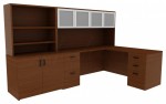 L Desk with Storage