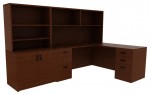 L Shape Desk with Drawers