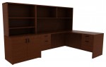 L-Shaped Desk with Storage