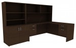 L-Shaped Desk with Storage