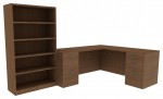 Desk with Bookcase