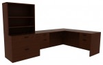 L Shaped Desk with Drawers