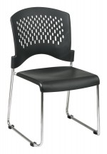 Stacking Plastic Chair - Set of 30 with Dolly