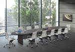 PL Laminate Racetrack Shaped Conference Table with Grommets