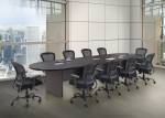 PL Laminate Racetrack Shaped Conference Table with Grommets