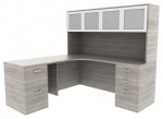 L Shaped Corner Desk with Storage