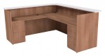 L Shaped Reception Desk with Drawers