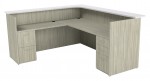 L Shaped Reception Desk with Drawers