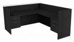 L Shaped Reception Desk with Counter