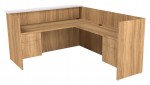 L Shaped Reception Desk with Counter