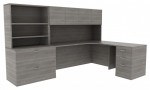 L Shape Desk with Storage