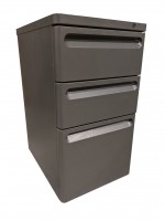 Gray Rolling Box/Box/File Pedestal Drawers