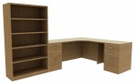 Desk with Bookcase