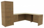 L Shaped Desk with Storage