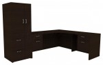 L Shaped Desk with Storage