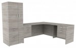 L Shaped Desk with Storage