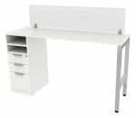 Standing Height Desk with Acrylic Panel