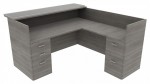 L Shaped Reception Desk with Counter