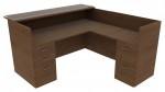 L Shaped Reception Desk with Counter