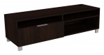 Credenza with Open Storage and File Drawer